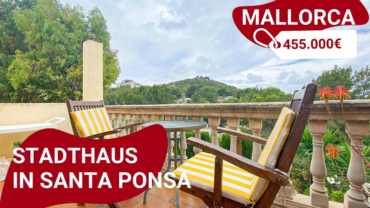 Familienstadthaus mit privatem Garten in Santa Ponsa | ❤️ Ferienwohnung beliebte Residenz Kings Park