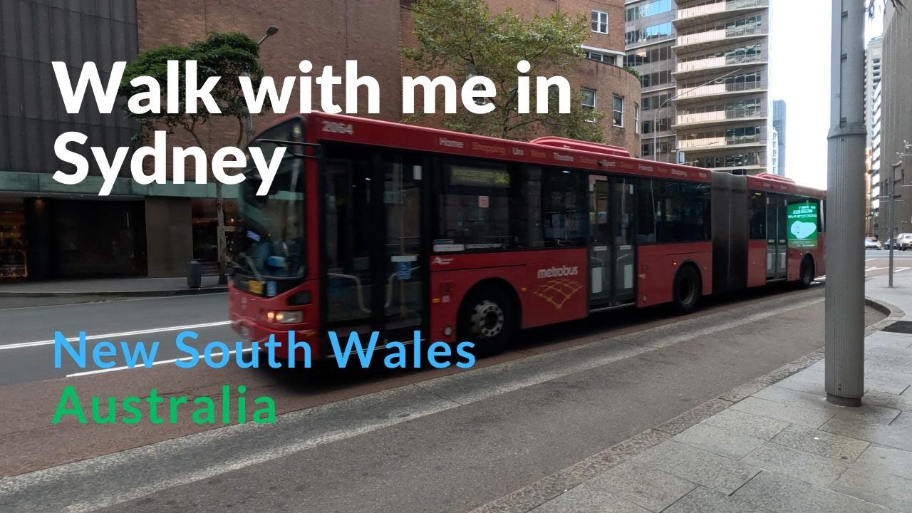 Sydney CBD | City Street Walk | New South Wales | Australia  (4K)