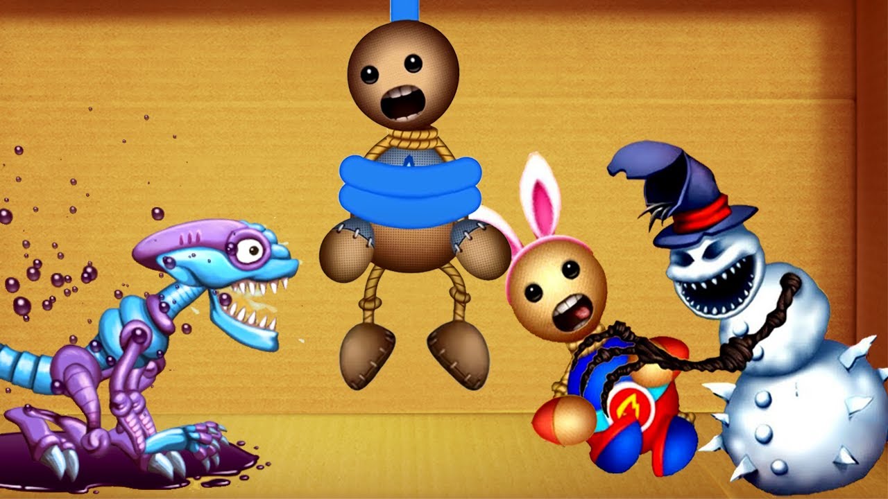 Пришелец против Снеговика | Kick the Buddy 2 против Баддимена Kick 2 (геймплей на Android)