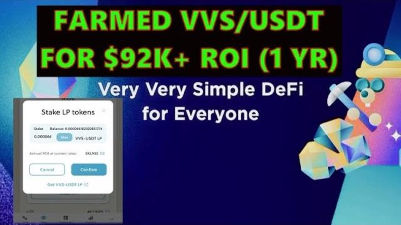 How to farm vvs-usdt in the crypto.com defi wallet using your mobile device