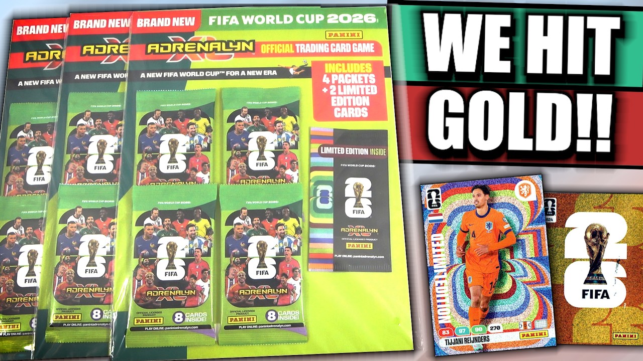 GOLDEN BALLER! NEW WORLD CUP 2026 Triple Multipack Opening | Panini Adrenalyn XL Card Collection