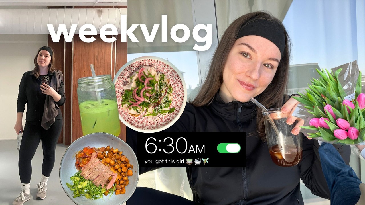 productieve lente week 🏃🏼‍♀️⭐️ nieuwe sport routine, wellness & gymshark shoplog 🏋🏼‍♀️