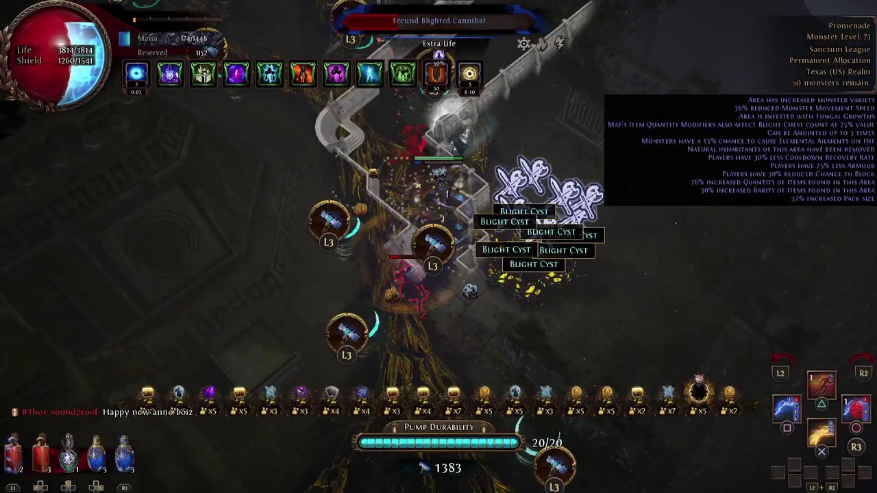 Mapping With My League Starter Build