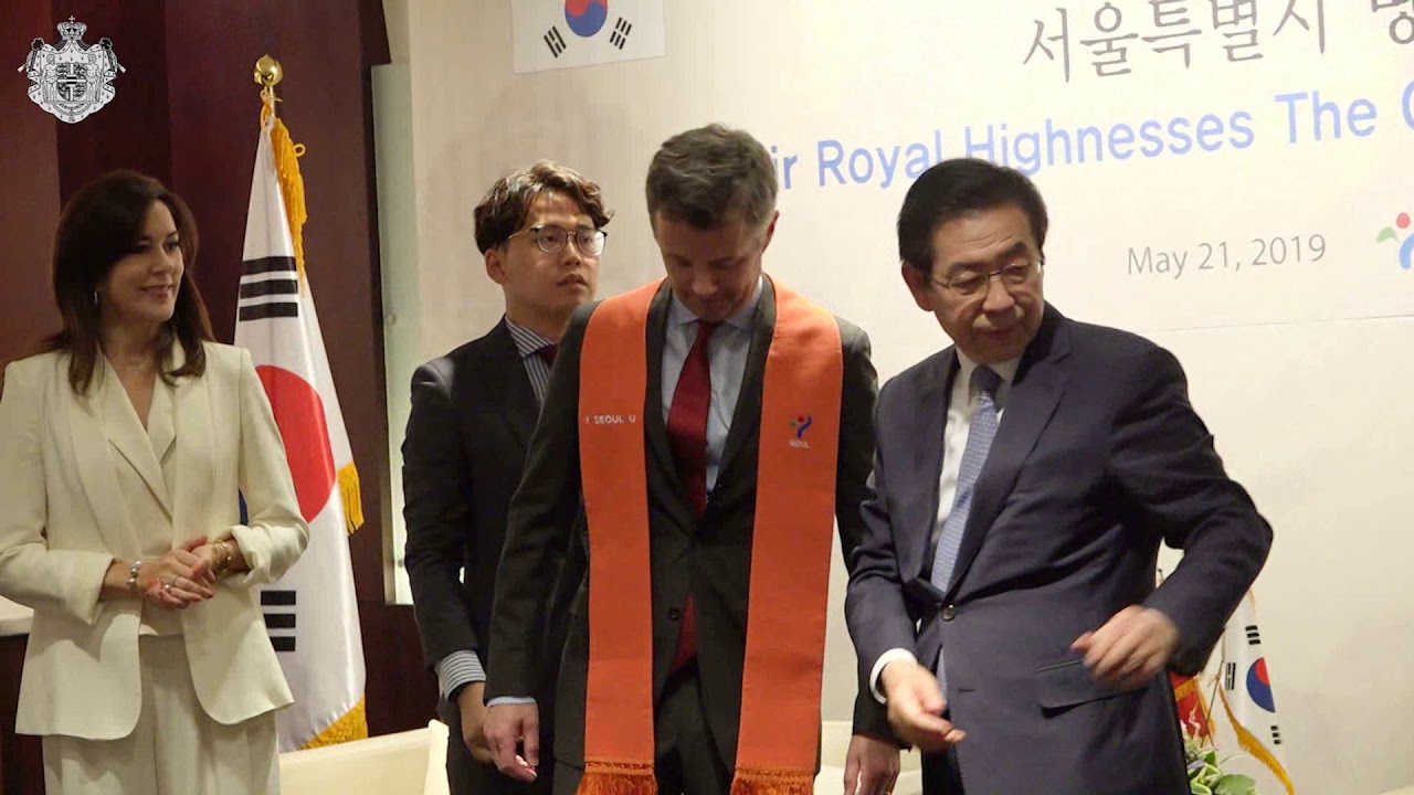 Kronprinsparret bliver æresborgere i Seoul