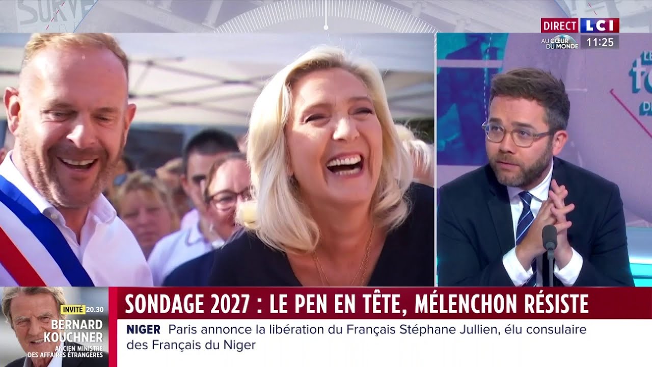 Sondage 2027 : Le Pen en tête, Mélenchon résiste