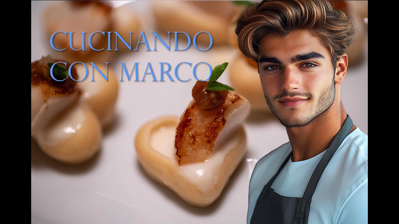 Capesante Scottate con Coulis di Cavolfiore al Limone e Vino & Riduzione di Aglio e Aceto Balsamico