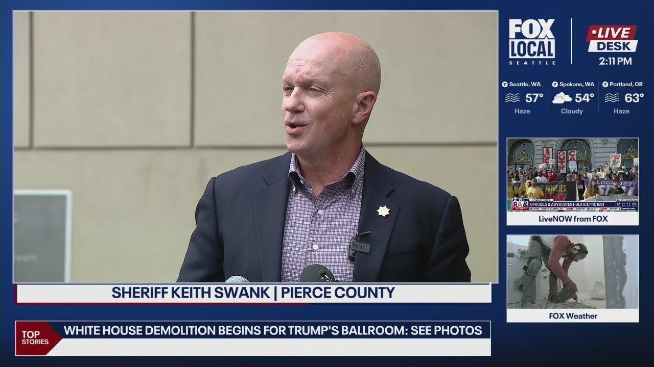 Sheriff Keith Swank on Pierce County, WA major charged in DUI-vehicular assault rollover crash