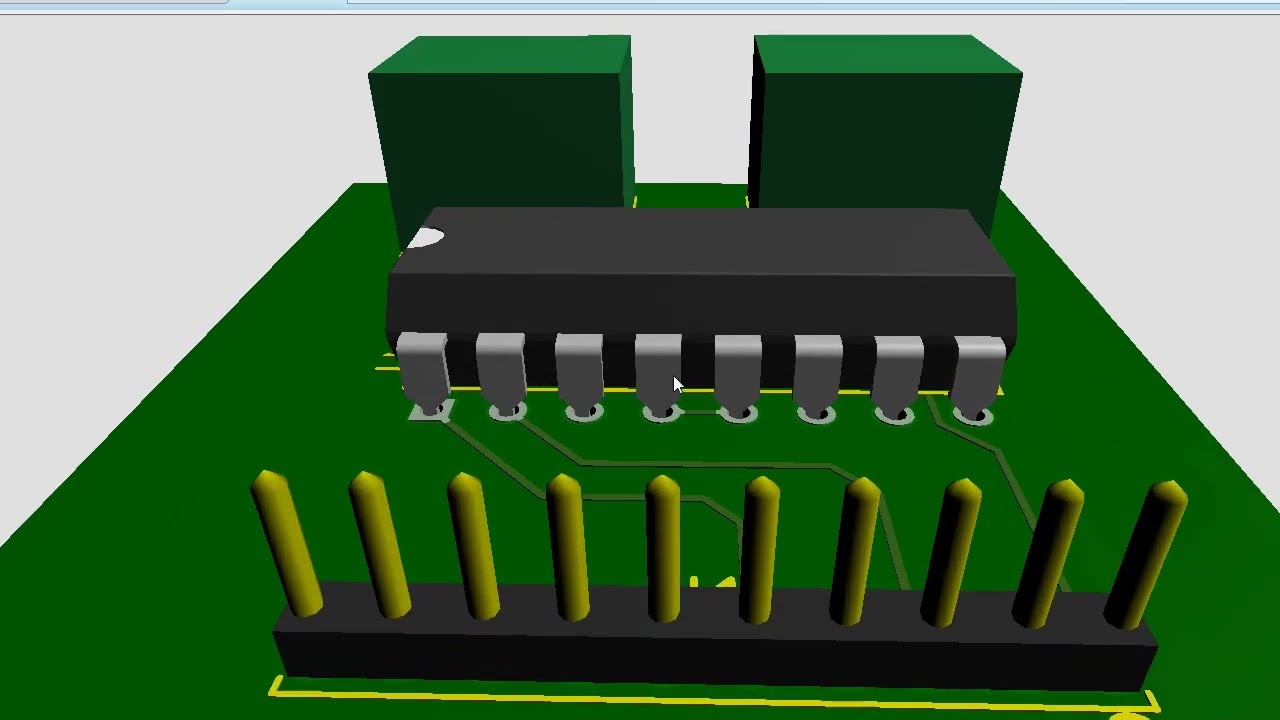 PCB CON PROTEUS DESDE CERO (ejemplo1, pistas a doble cara)