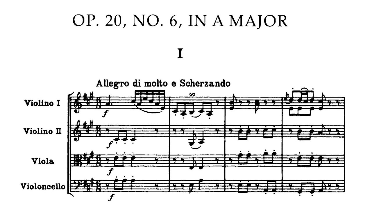 Joseph Haydn - String Quartet in A Major, Op. 20 No. 6