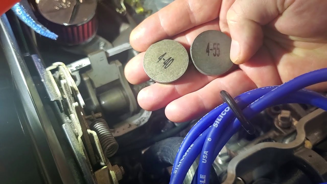 1979 Fiat Spider 124, Installing the new valve shims