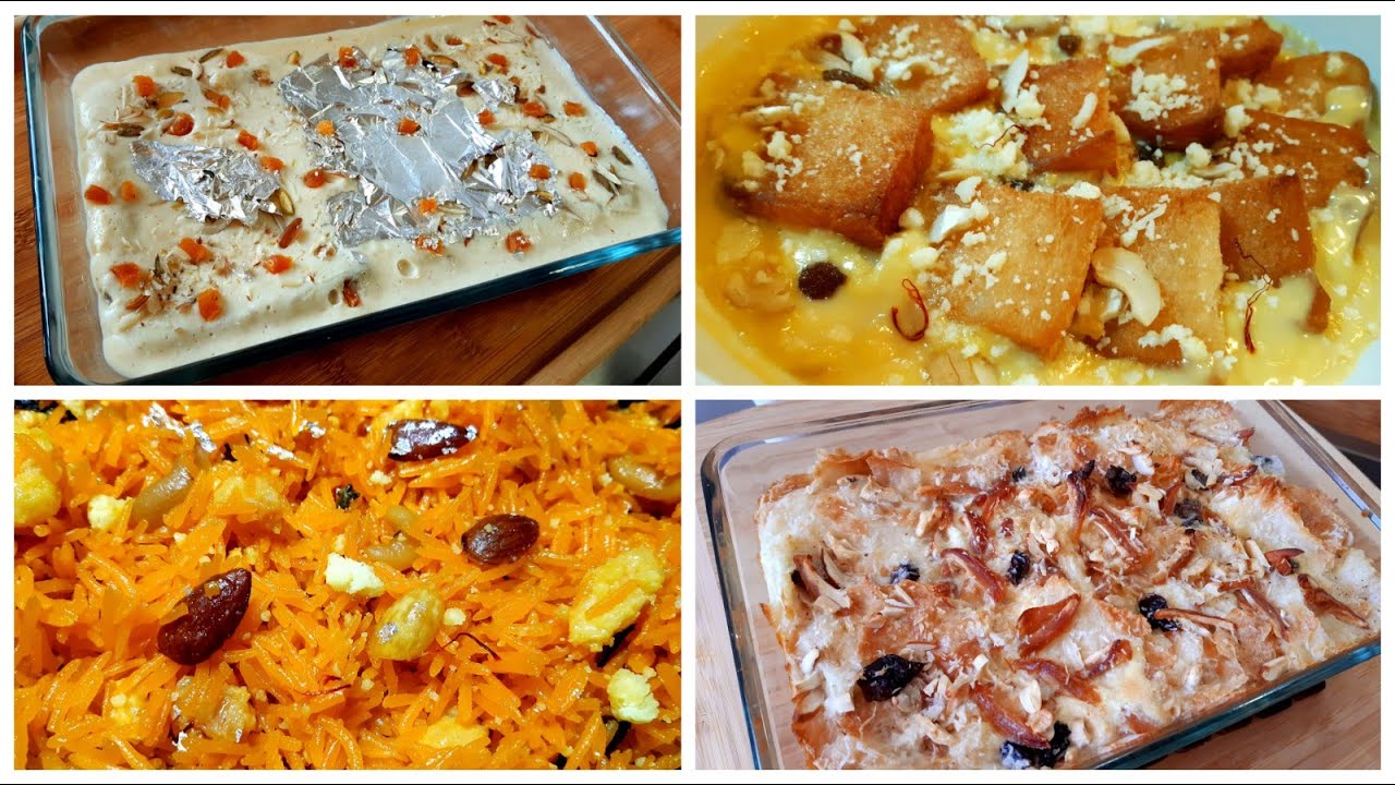 4 Eid Special Dessert Recipe 2024 | Zarda-Umme Ali-Creamy Delight Recipe  | by Delhi Cookbook