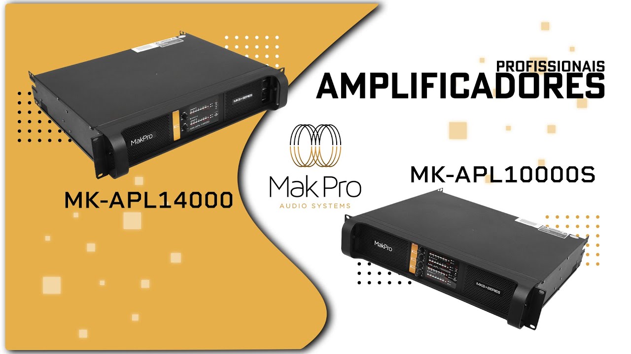 AMPLIFICADORES PROFISSIONAIS 10.000 / 14.000 WATTS ~Mak Pro Audio Systems~