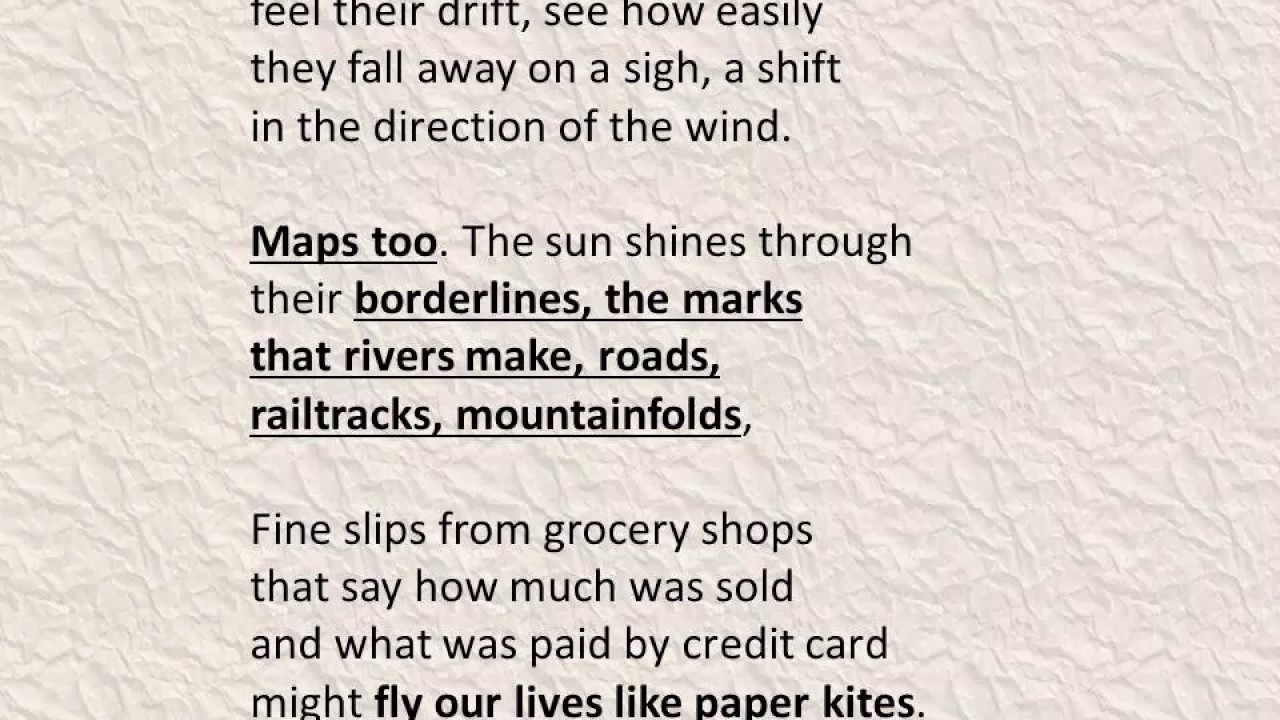 Tissue by Imtiaz Dharker - English Poetry Revision Video