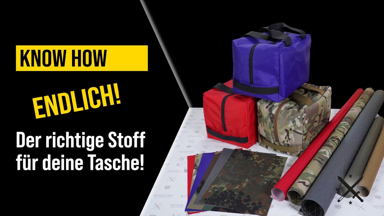 [DEUTSCH] ENDLICH - Der richtige Stoff f&uuml;r deine Tasche - TACTICALTRIM #nylon #cordura #xpac
