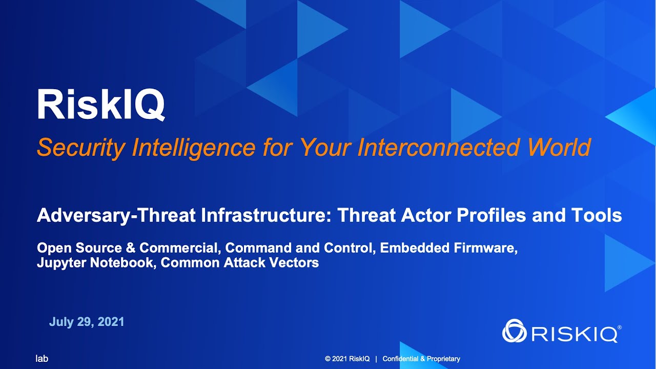 Adversary-Threat Infrastructure: Threat Actor Profiles and Tools
