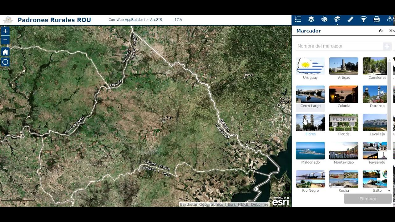 Consulta de Padrones Rurales con Web AppBuilder - Esri