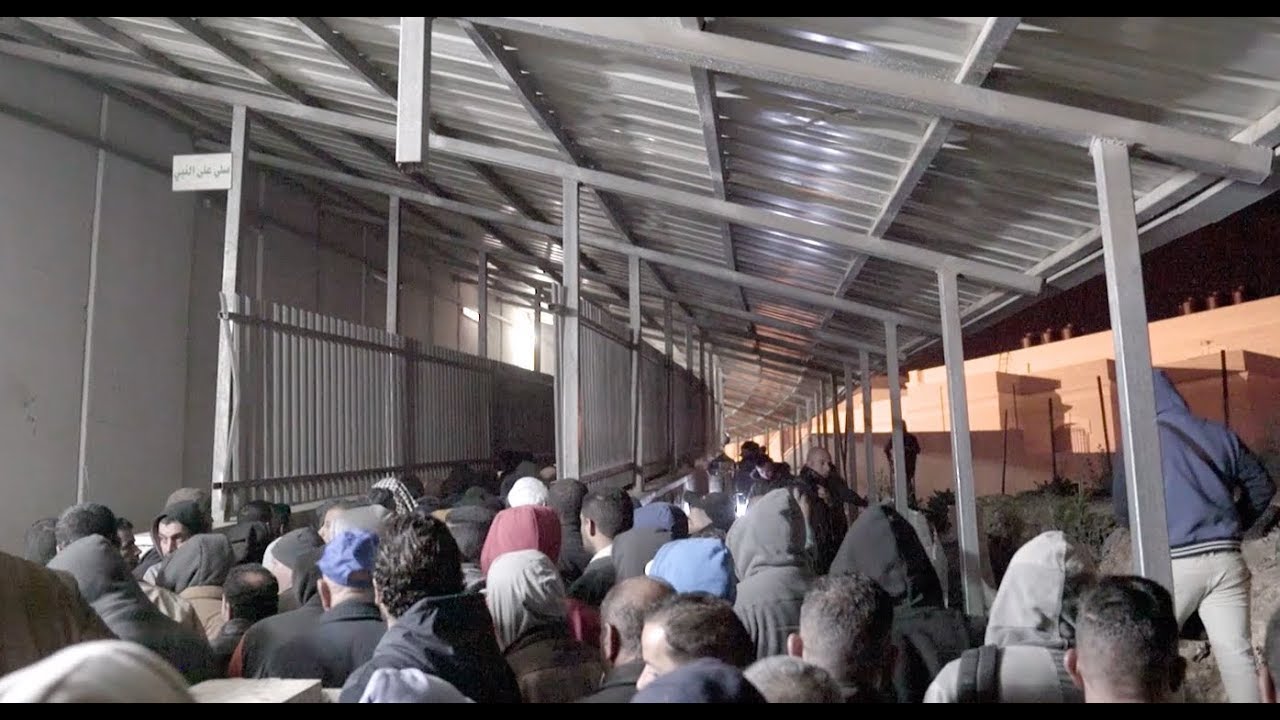 Watch the grueling morning routine for thousands of Palestinian workers