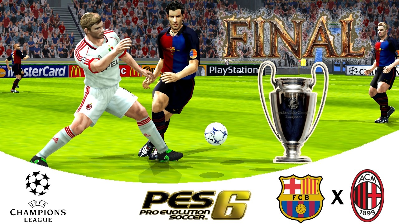 🏆⚽️🎮 БАРСЕЛОНА x МИЛАН - ФИНАЛ ЛИГИ ЧЕМПИОНОВ 1999-2000 - PRO EVOLUTION SOCCER 6