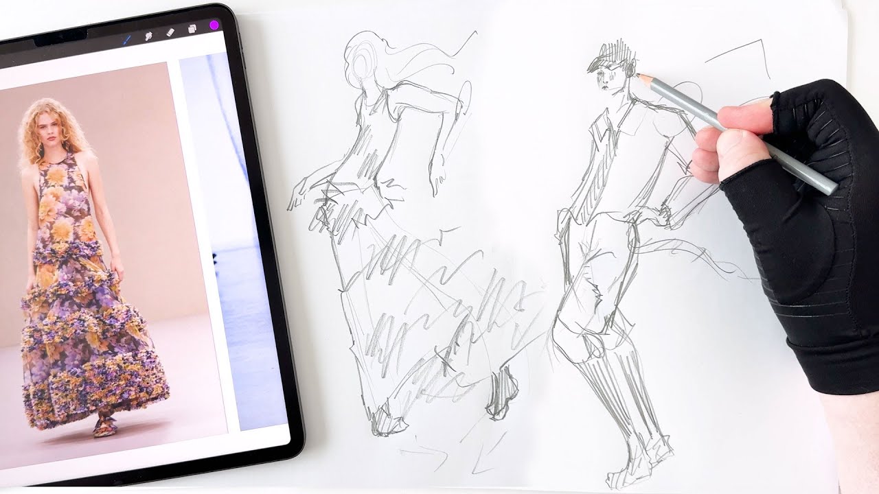 How To Pose Men vs Women - Fashion Illustration Tutorials