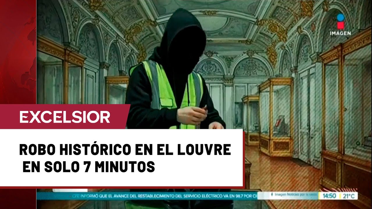 As&iacute; fue el robo de pel&iacute;cula de joyas en el Museo del Louvre