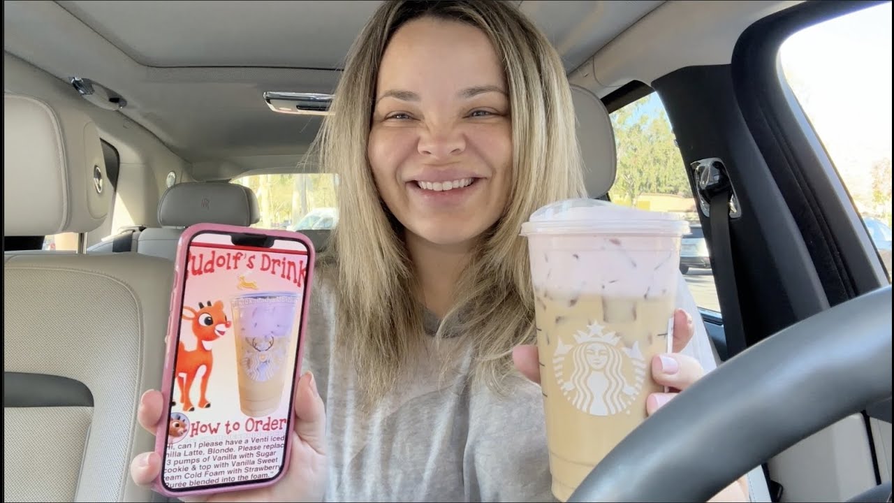 Trying Starbucks *NEW* Rudolph Drink (Holiday Secret Menu Item)