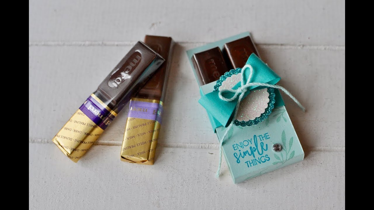 Schokoladenriegel schnell und einfach verpacken mit Stampin' Up!