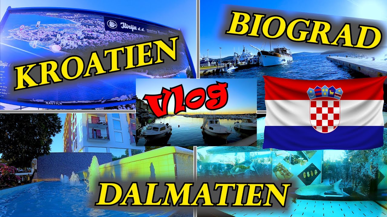 Kroatien | Biograd in Dalmatien 🌴🐟☀️😃 | der kleine Kruno Vlog
