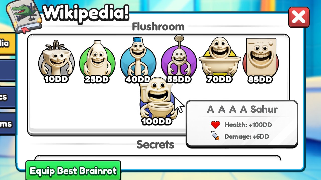 Every NEW Brainrot in FLUSHROOM WORLD of Brainrot Evolution! (Roblox)