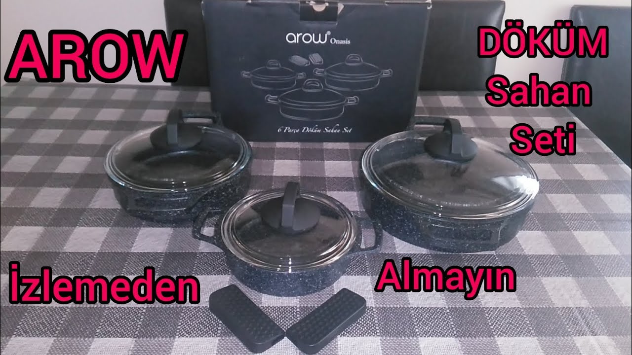 AROW 6 PARÇA DÖKÜM SAHAN SETİ.İZLEMEDEN ALMAYIN..