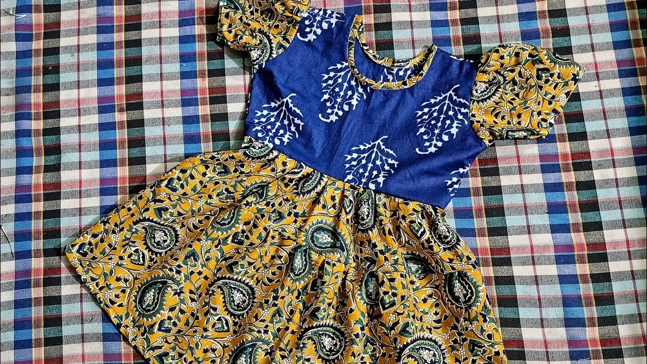 2 to 3 years old baby frock design and Stitching || baby girl frock cutting and stitching #viral 