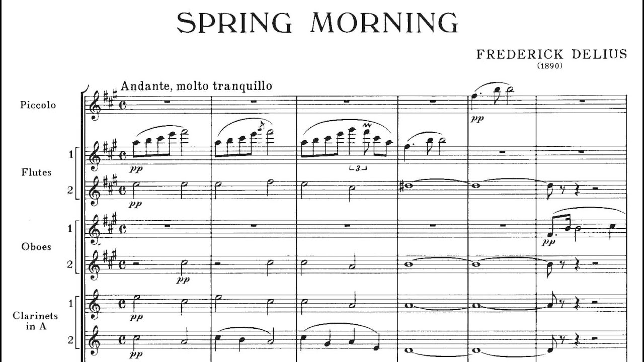 [Score] Delius - Spring Morning (No. 3 from 3 Small Tone-Poems)