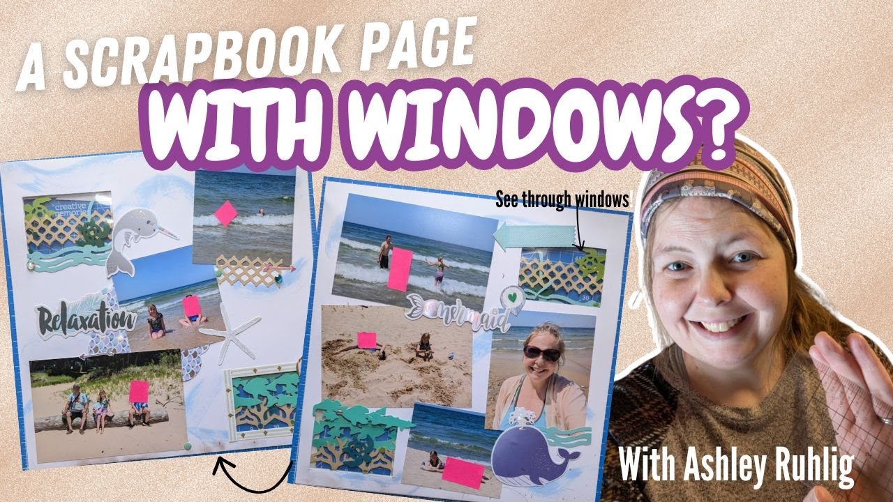 Using Peekaboo Pockets to Put Windows in Your Scrapbook Page!