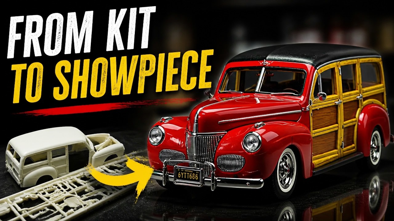 Ford Custom Woody from 1941 |  Step by step model kit building