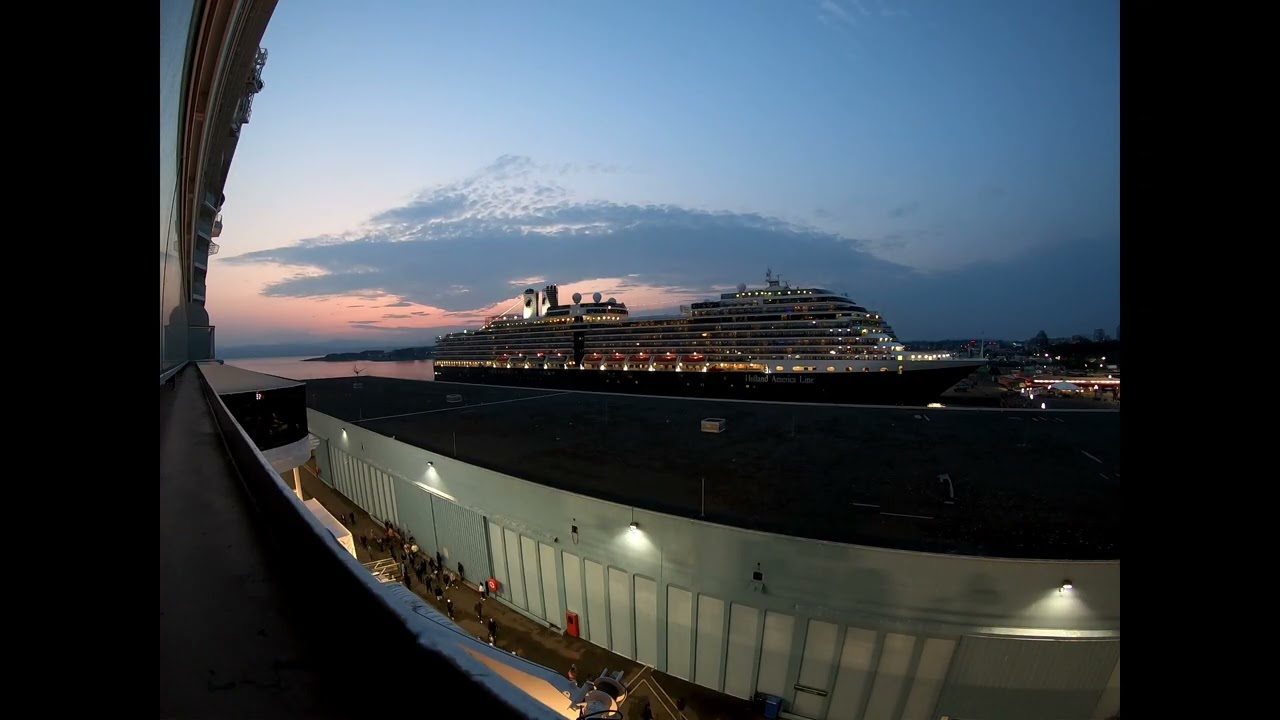 Norwegian Cruise Line Time Lapse Sunset Victoria, British Columbia, Canada