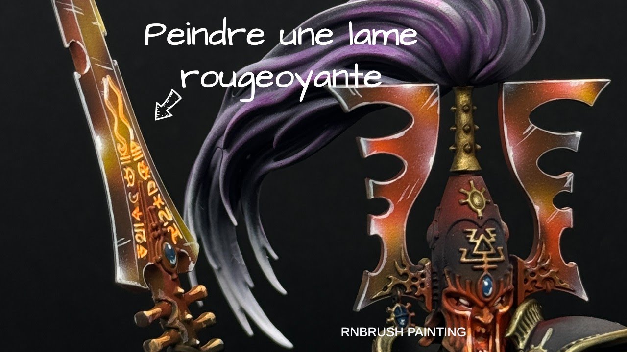 Comment faire une épée énergétique rougeoyante à l'Aérographe ? Rnbrush Painting