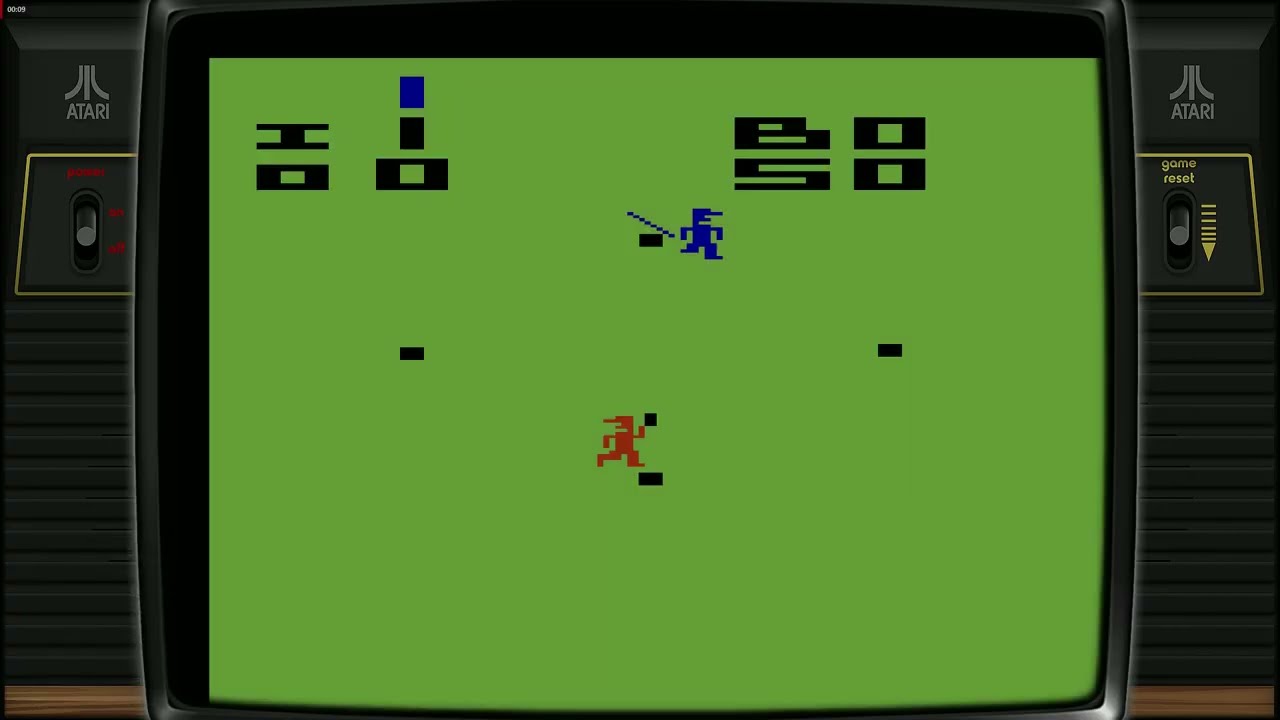Home Run Atari 2600 Gameplay – The First Baseball Game on Atari VCS (1978)