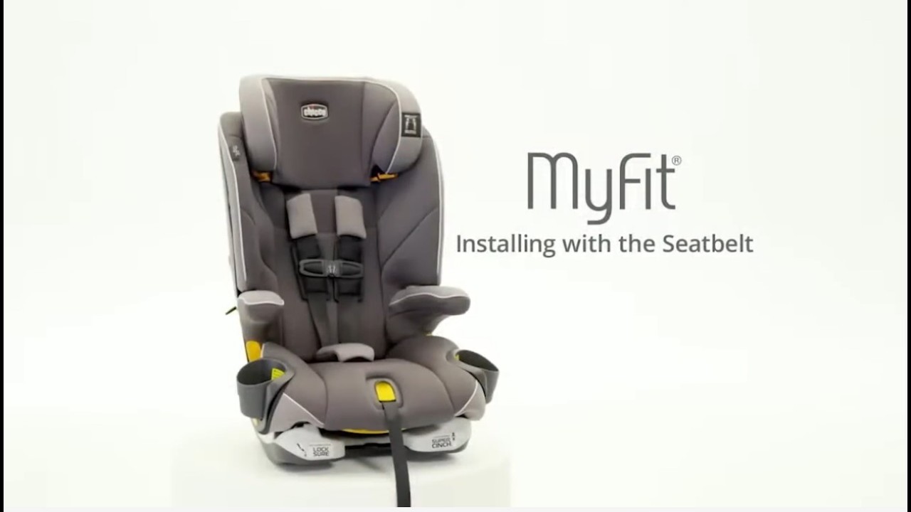 Chicco MyFit Harness+Booster - Installing with a seatbelt