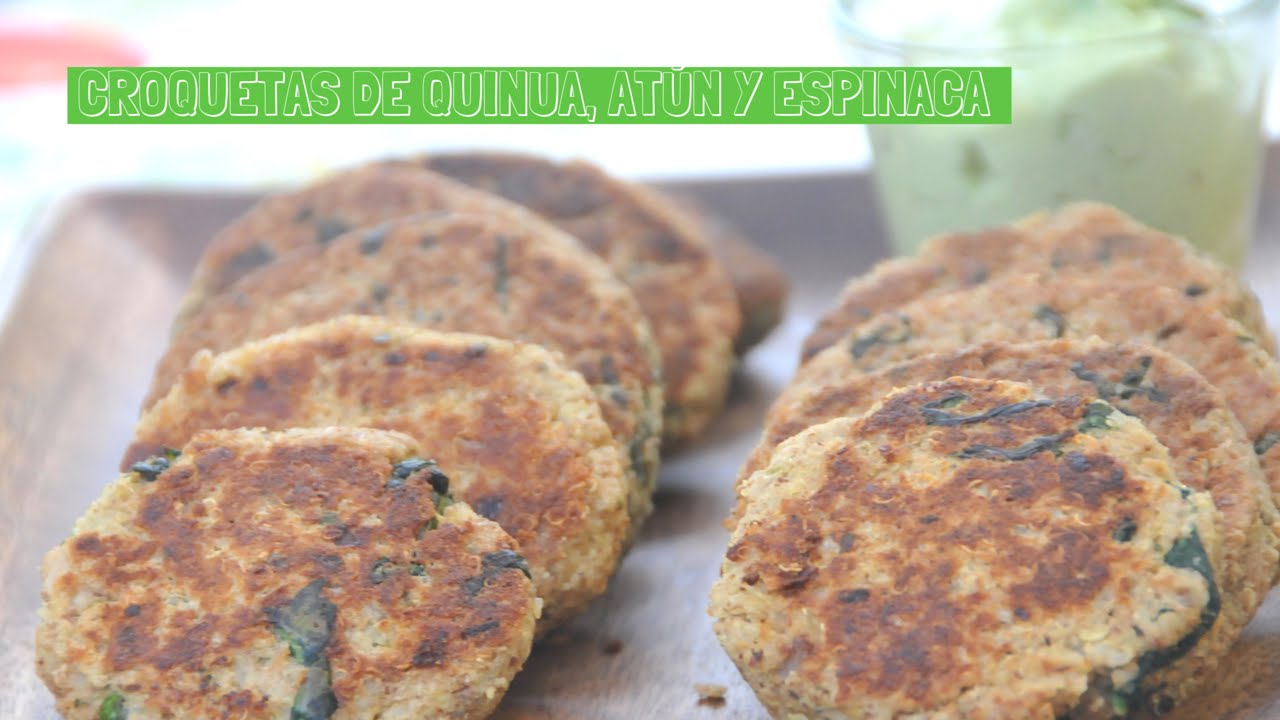 Croquetas de quinua, espinaca y atún
