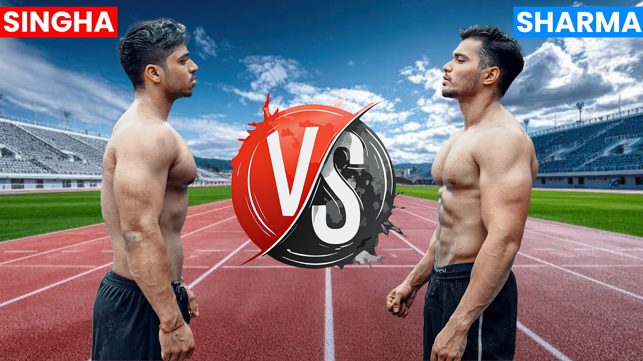 Fitness Challenge Battle | 100 Push Ups, 50 Pull Ups, 2 Km Run | Singha vs Sharma