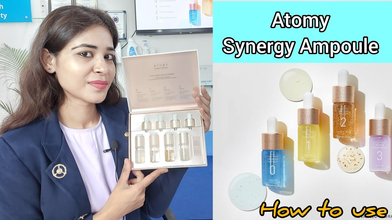 Atomy Synergy Ampoule || How to use Synergy Ampoule || Korean Anti Aging Skin Care Set