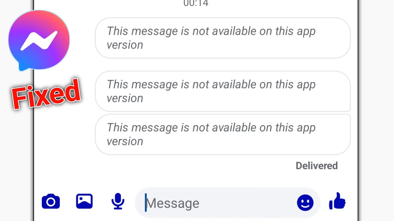 Исправлена ​​ошибка &laquo;Это сообщение недоступно в данной версии приложения Messenger Problem 2026&raquo;.
