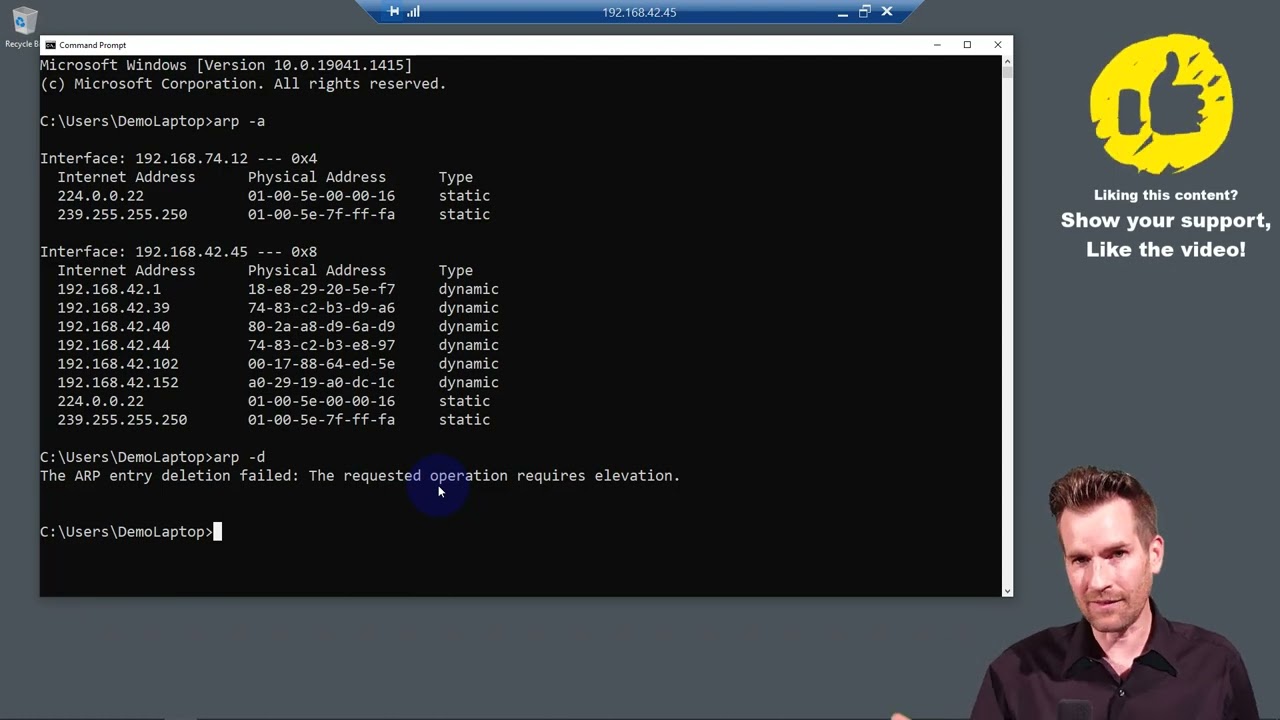 Network Fundamentals 6-4: DEMO ARP Tables