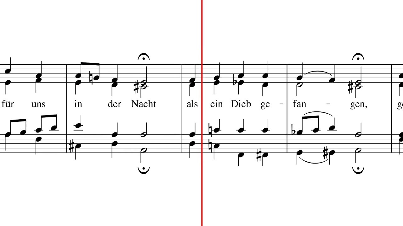 J.S. BACH - Christus, der uns selig macht - Scrolling score