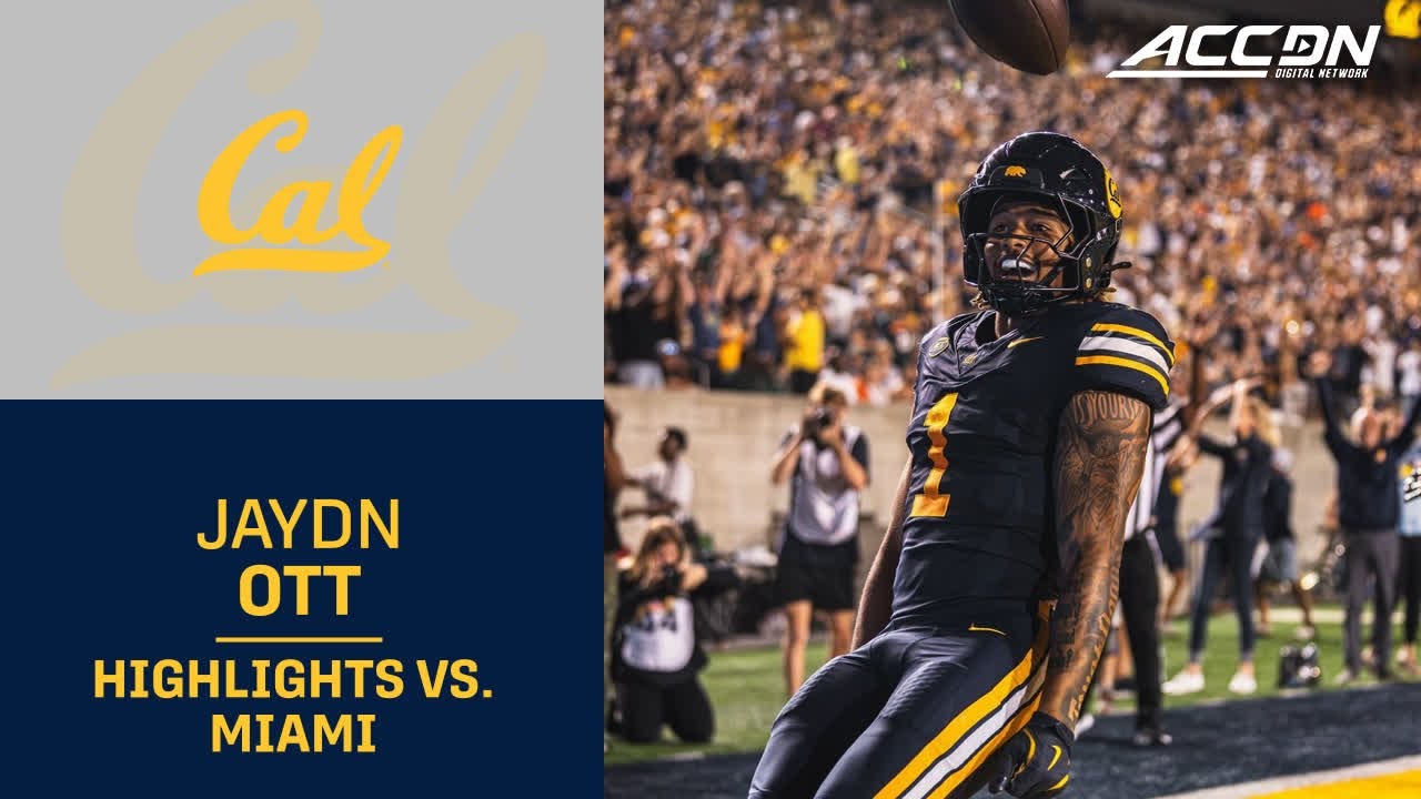 Cal RB Jaydn Ott Highlights vs. Miami
