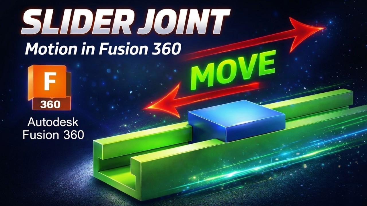 How to Use Slider Joint for Linear Motion Simulation | Fusion 360 Tutorial: