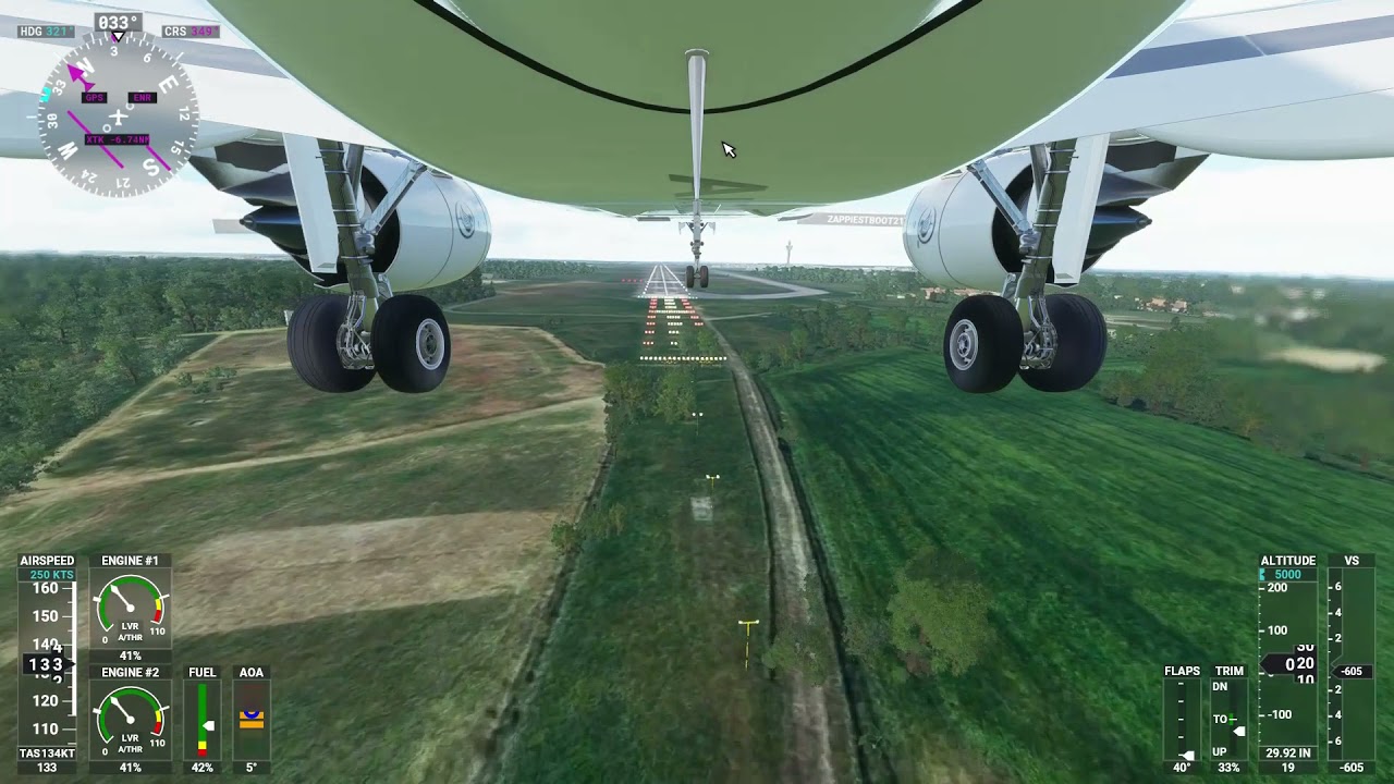 A320 Smooth landing -97 FPM but late #swiss001landing
