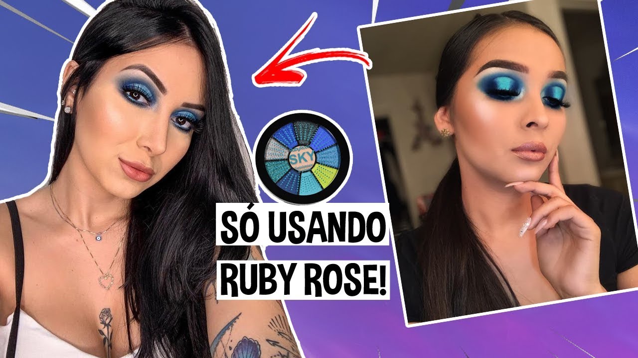 IMITANDO A MAKE DA GRINGA SÓ USANDO RUBY ROSE