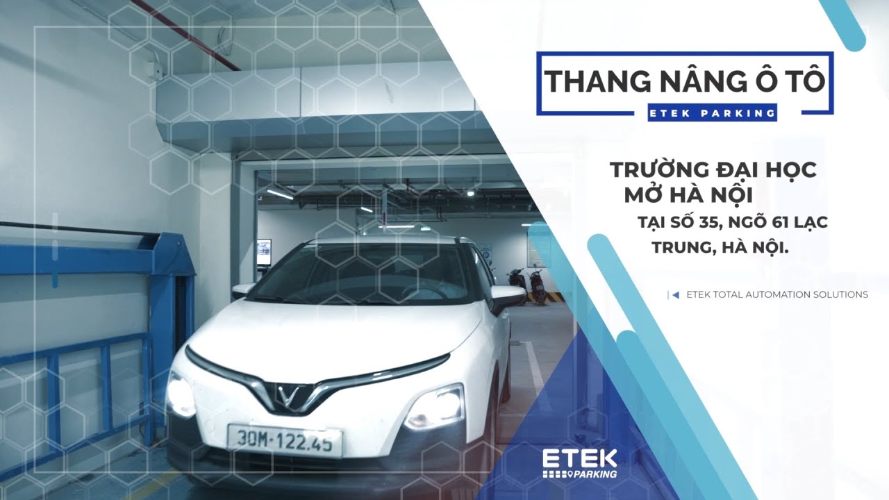 Thang nâng ô tô 4 trụ tại Lạc Trung | ETEK Parking