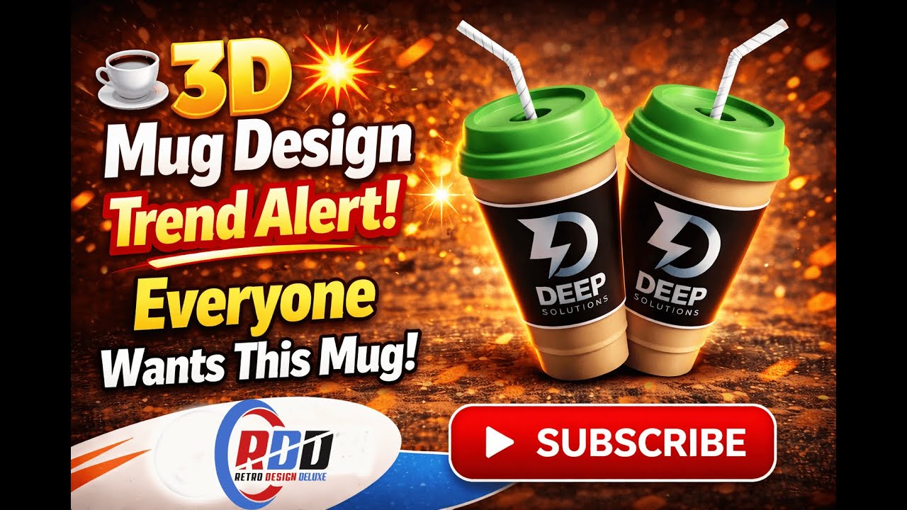 ☕💥 3D Mug Design Trend Alert! Everyone Wants This Mug!