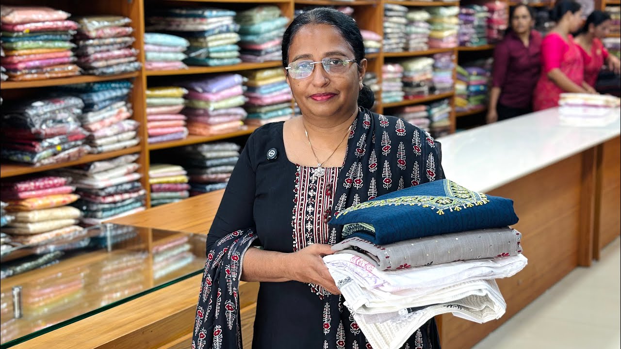 Cotton Churidar Materials Collections- WhatsApp to order 9074244276